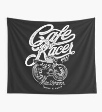 Cafe Racer, Motorcycle, Ride Forever Wall Tapestry