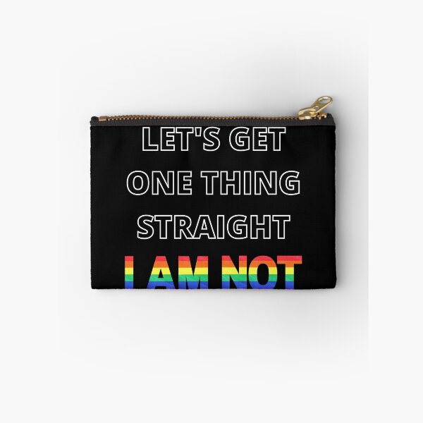 Item preview, Let's Get One Thing Straight I Am Not Gay Joke In Black designed and sold by LuckyKermit.