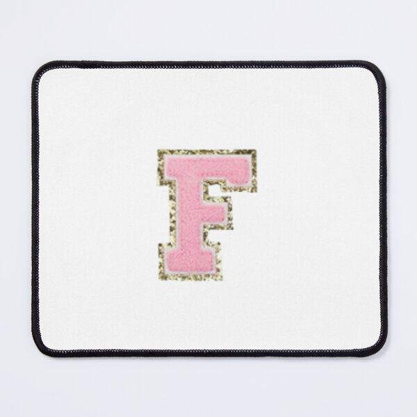 Item preview, Preppy Pink Varsity letter F designed and sold by Gracie’s  Gold.