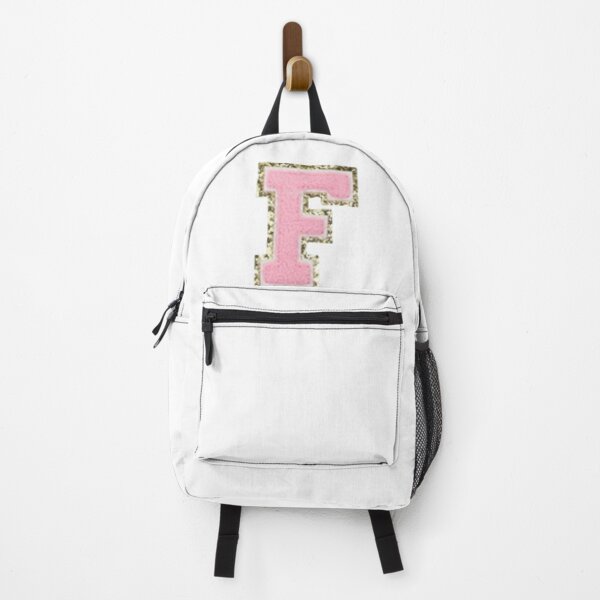 Item preview, Preppy Pink Varsity letter F designed and sold by Gracie’s Gold.