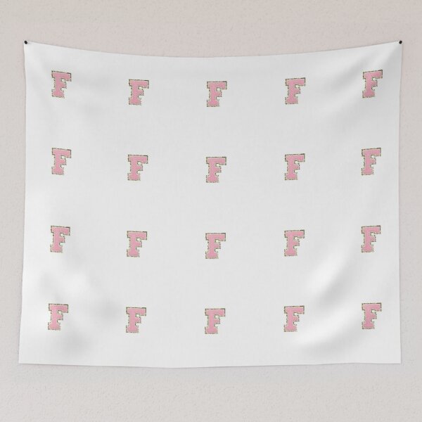 Item preview, Preppy Pink Varsity letter F designed and sold by Gracie’s  Gold.