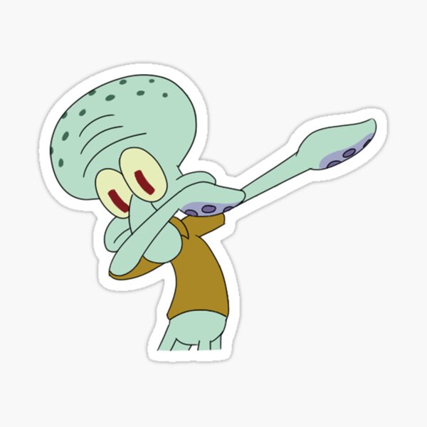 Squiddy Dab Sticker
