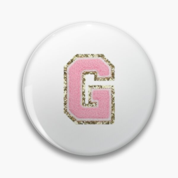 Item preview, Preppy Pink Varsity letter G designed and sold by Gracie’s  Gold.