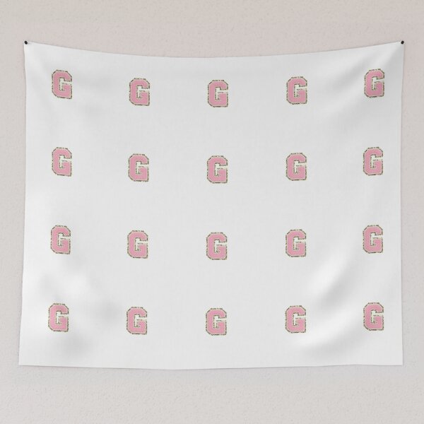 Item preview, Preppy Pink Varsity letter G designed and sold by Gracie’s  Gold.
