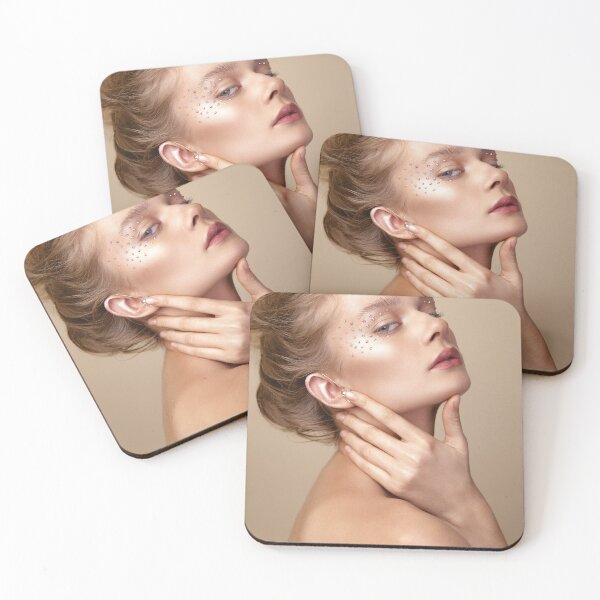 Item preview, cute blonde girl with art makeup designed and sold by FacesStudioUA.