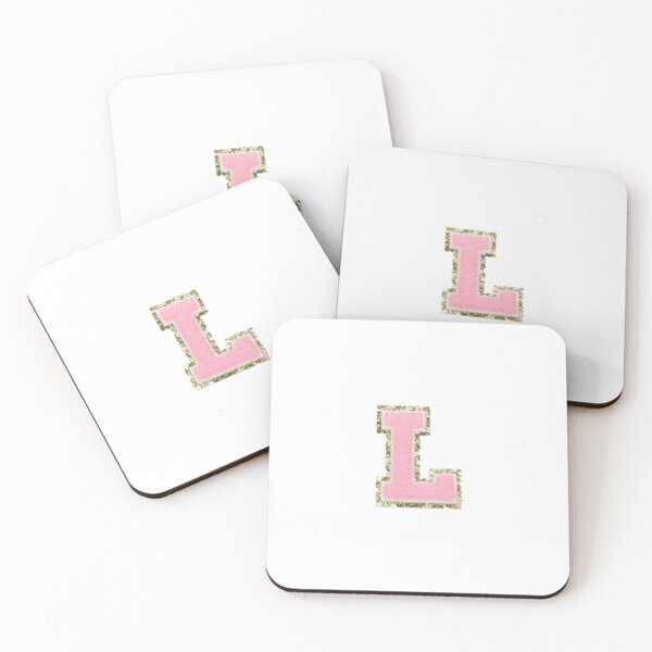 Item preview, Preppy Pink Varsity letter L designed and sold by Gracie’s  Gold.