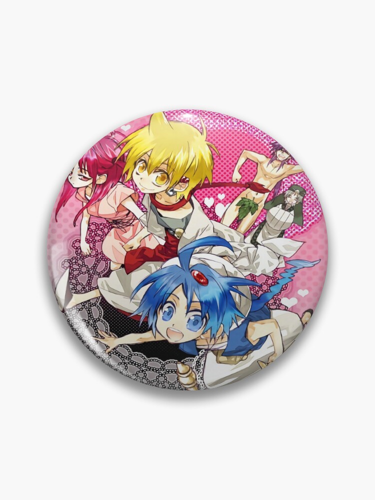 Magi: The Labyrinth of Magic Big Can Badge Aladdin & Morgiana