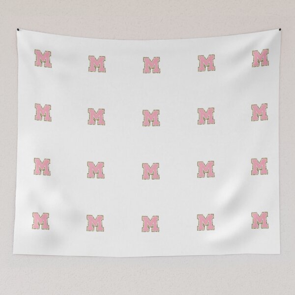 Item preview, Preppy Pink Varsity letter M designed and sold by Gracie’s  Gold.