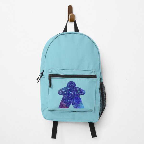 Item preview, Teal and Sky Blue Space with Galaxy Stars Meeple | Board Game Fan designed and sold by Zab Butler Design.