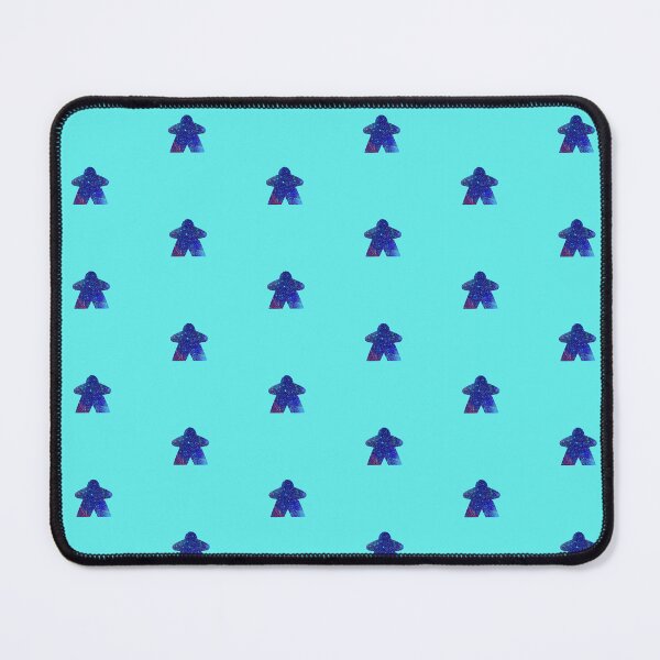 Item preview, Teal and Sky Blue Space with Galaxy Stars Meeple | Board Game Fan designed and sold by Zab Butler Design.
