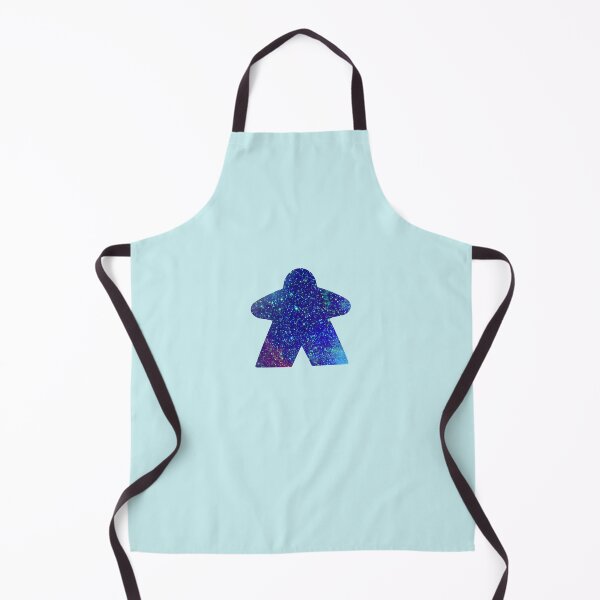 Item preview, Teal and Sky Blue Space with Galaxy Stars Meeple | Board Game Fan designed and sold by Zab Butler Design.