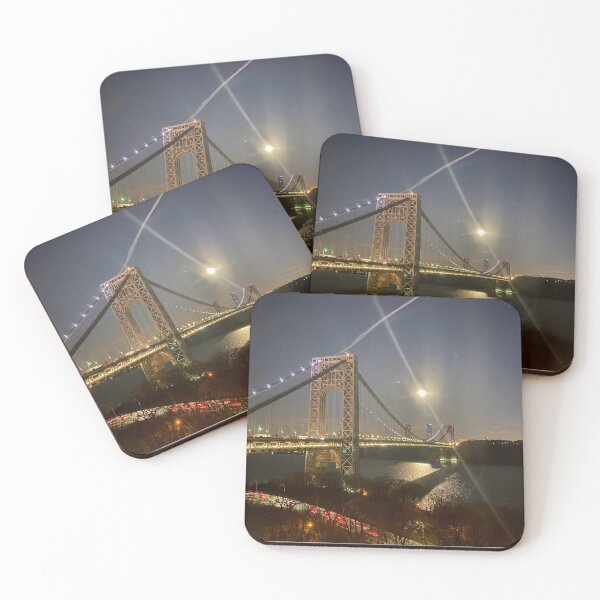 Item preview, George Washington Bridge midnight moon designed and sold by HarrietRGoren.