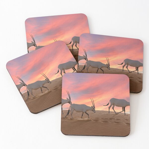 Item preview, Oryx at sunset in the Arabian desert designed and sold by Itsgrimupnorth.