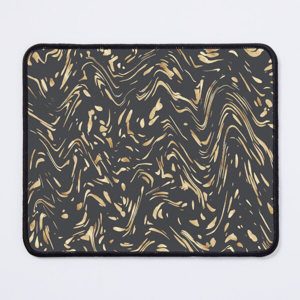 Item preview, Modern Gold Gray Dots Wavy Lines Abstract Design designed and sold by InovArtS.