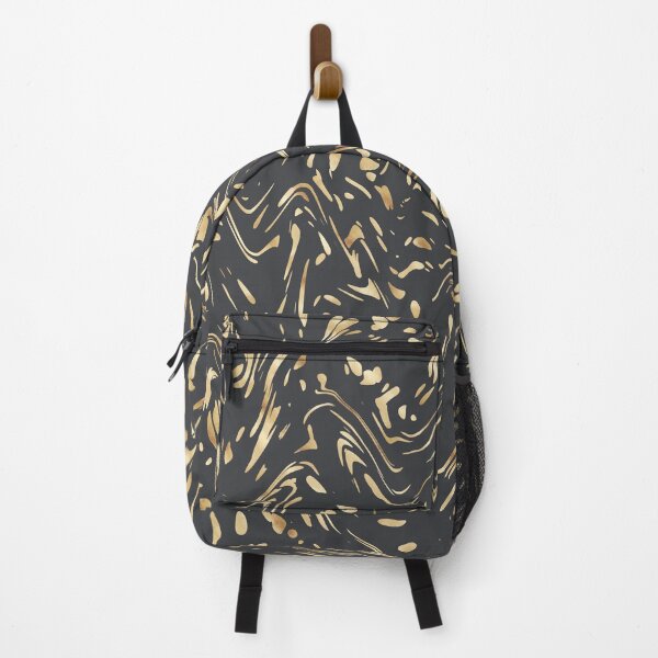 Item preview, Modern Gold Gray Dots Wavy Lines Abstract Design designed and sold by InovArtS.