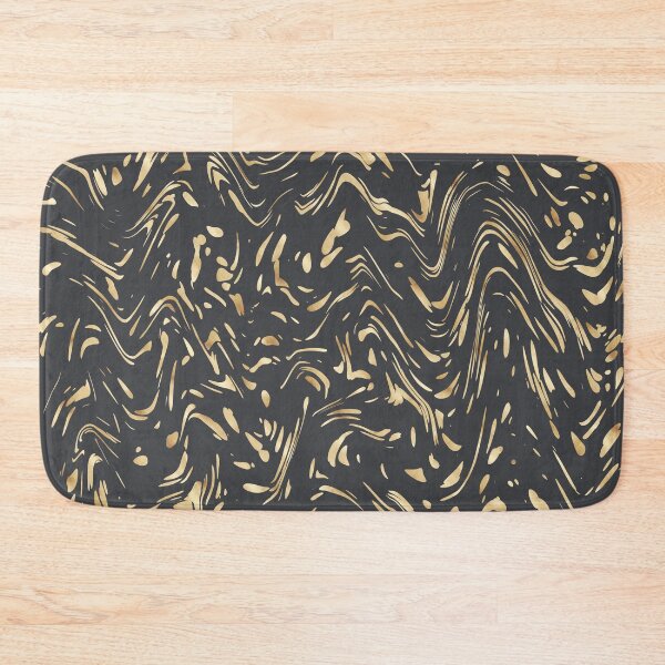 Item preview, Modern Gold Gray Dots Wavy Lines Abstract Design designed and sold by InovArtS.