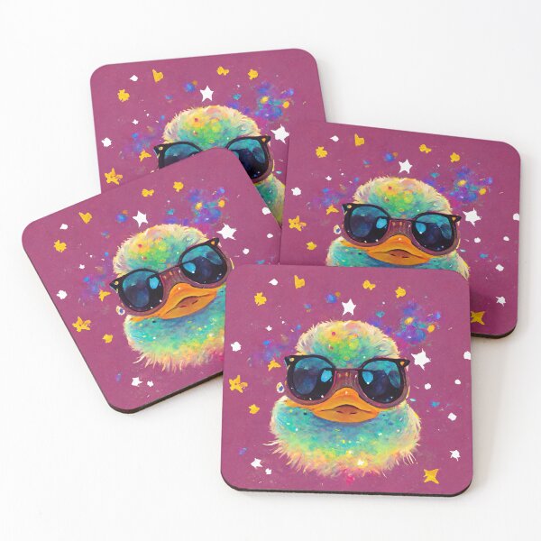 Item preview, Duck Wearing Sunglasses in Space designed and sold by MythicPrompts.