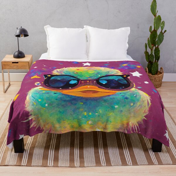Item preview, Duck Wearing Sunglasses in Space designed and sold by MythicPrompts.