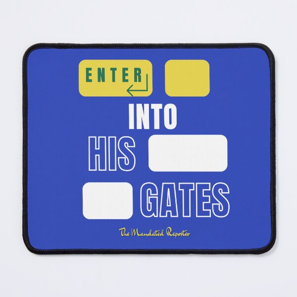 Item preview, ENTER into His Gates - Blue designed and sold by TheReporter1.