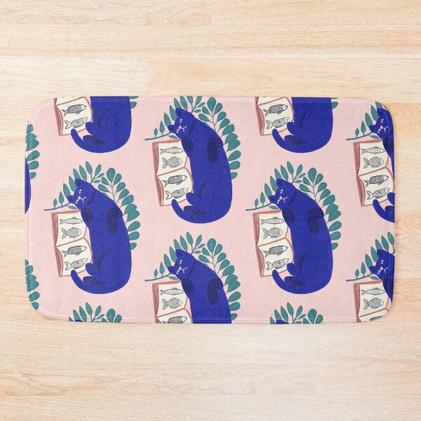 Item preview, Cat reading a book about fish designed and sold by Flyingwall.