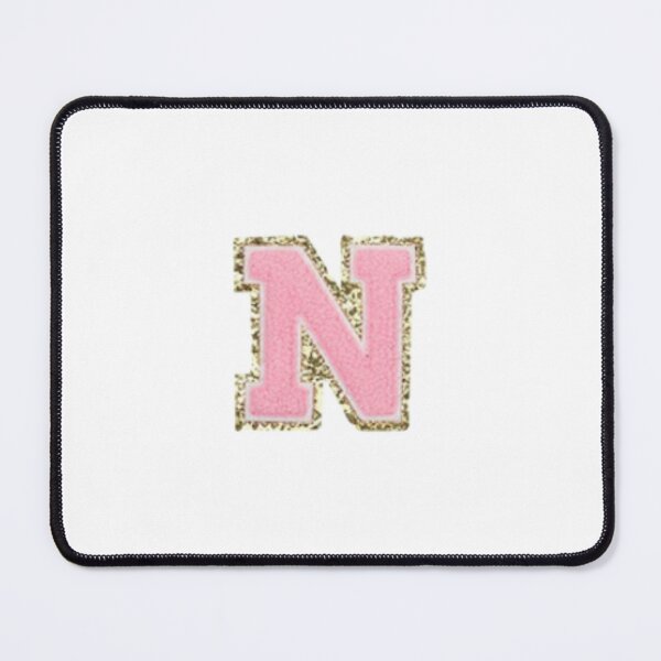 Item preview, Preppy Pink Varsity letter N designed and sold by Gracie’s Gold.