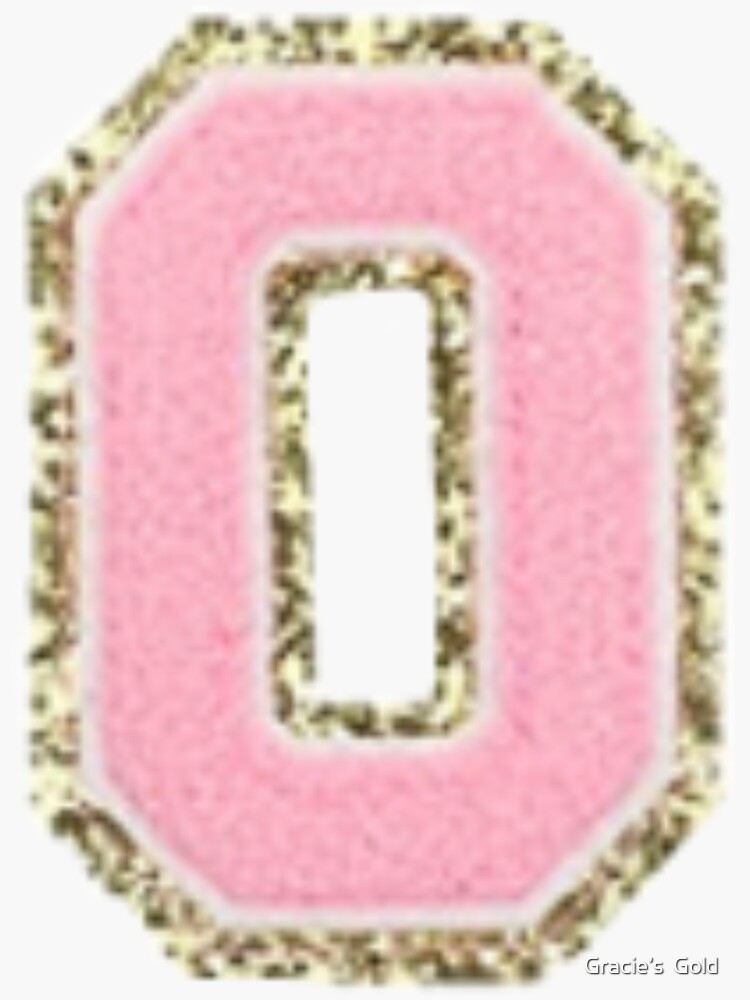 Preppy Pink Varsity Letter O Sticker For Sale By Corsiglia Redbubble 8552