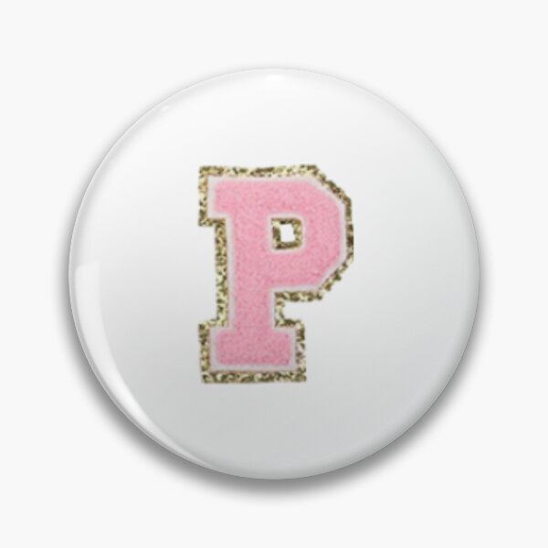 Item preview, Preppy Pink Varsity letter P designed and sold by Gracie’s  Gold.