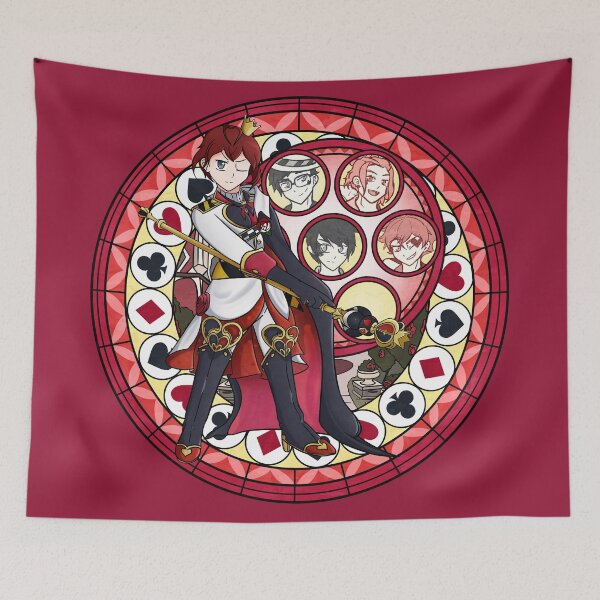 Item preview, Heartslabyul Stained Glass designed and sold by DiscordChan.