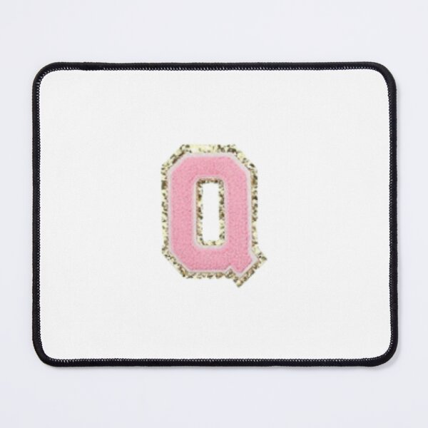 Item preview, Preppy Pink Varsity letter Q designed and sold by Gracie’s  Gold.