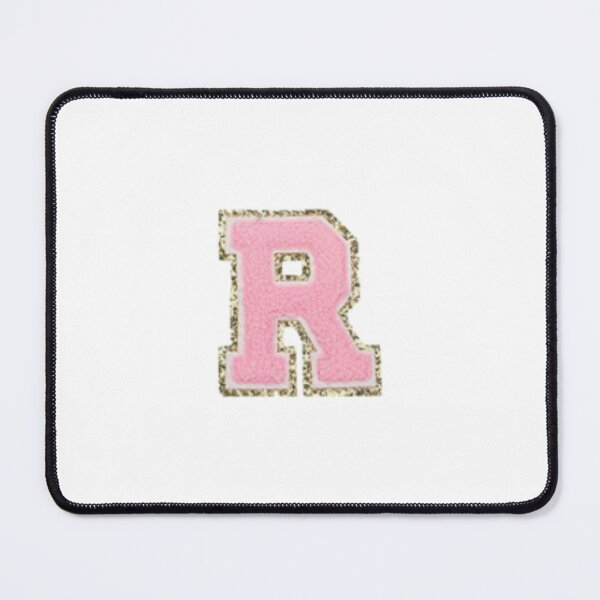 Item preview, Preppy Pink Varsity letter R designed and sold by Gracie’s Gold.