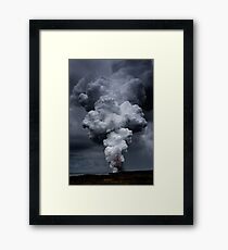 Kilauea Volcano at Kalapana 3c Framed Print