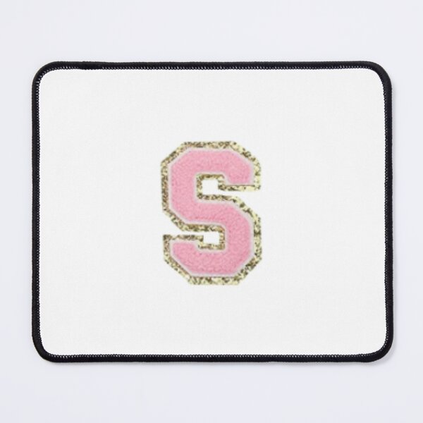 Item preview, Preppy Pink Varsity letter S designed and sold by Gracie’s  Gold.