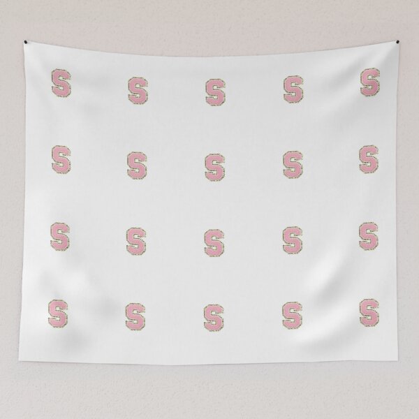 Item preview, Preppy Pink Varsity letter S designed and sold by Gracie’s  Gold.