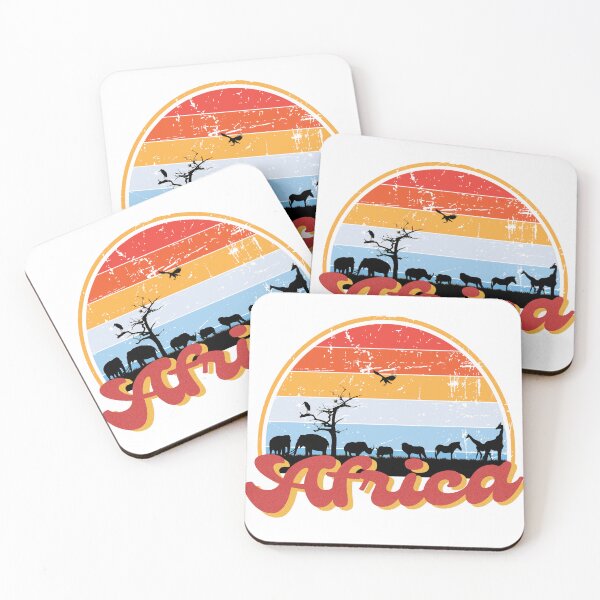 Item preview, Retro Africa with African Safari Animals designed and sold by KiffDesigns.