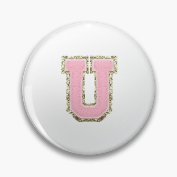 Item preview, Preppy Pink Varsity letter U designed and sold by Gracie’s  Gold.