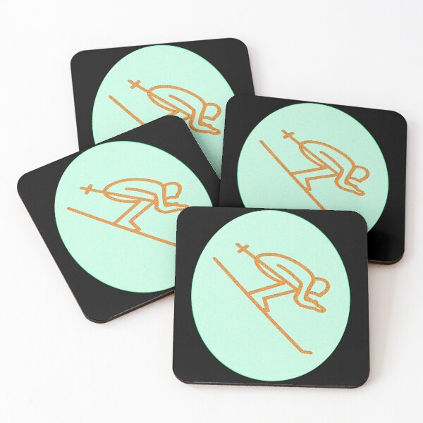 Item preview, Skiing - green circle designed and sold by softseller.