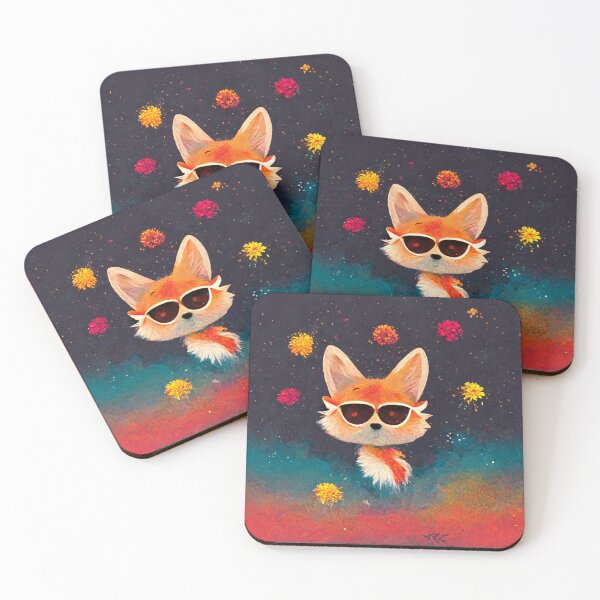 Item preview, Fox Wearing Sunglasses in Space designed and sold by MythicPrompts.