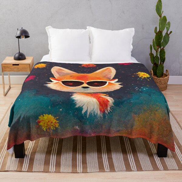 Item preview, Fox Wearing Sunglasses in Space designed and sold by MythicPrompts.