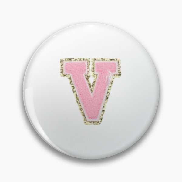 Item preview, Preppy Pink Varsity letter V designed and sold by Gracie’s  Gold.