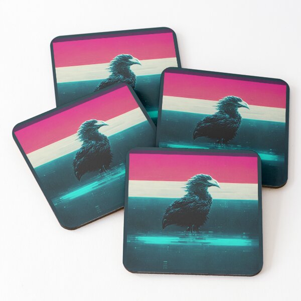 Item preview, negative black synthwave eagle designed and sold by Hubert Dungen.