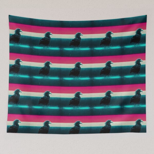Item preview, negative black synthwave eagle designed and sold by Hubert Dungen.