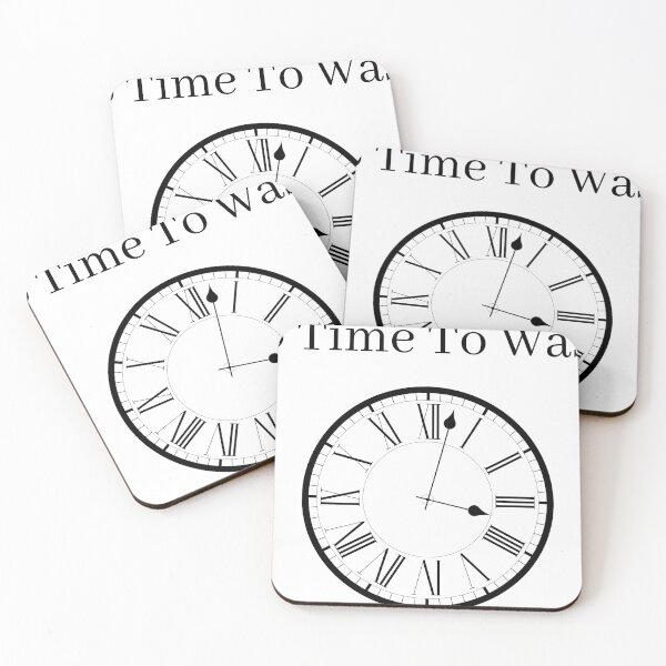 Item preview, No Time To Waste Time Clock  designed and sold by wSmileFlowerw.