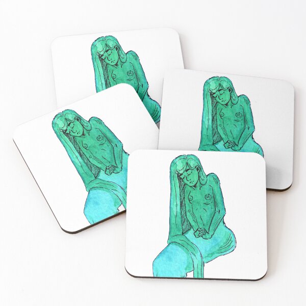 Item preview, Blue Green- Mermay 2022 day 5 designed and sold by Adca-art.