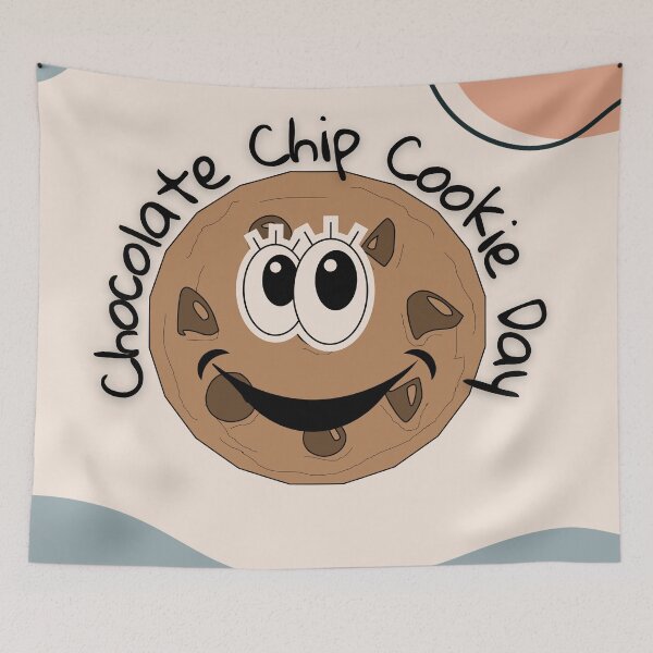 Item preview, National Chocolate Chip Cookie Day designed and sold by The Glasses Girl.