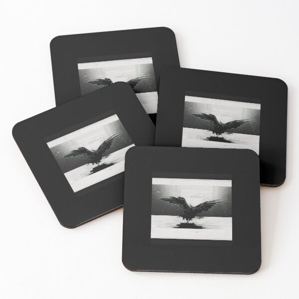 Item preview, Negative black glitch Eagle above water designed and sold by Hubert Dungen.