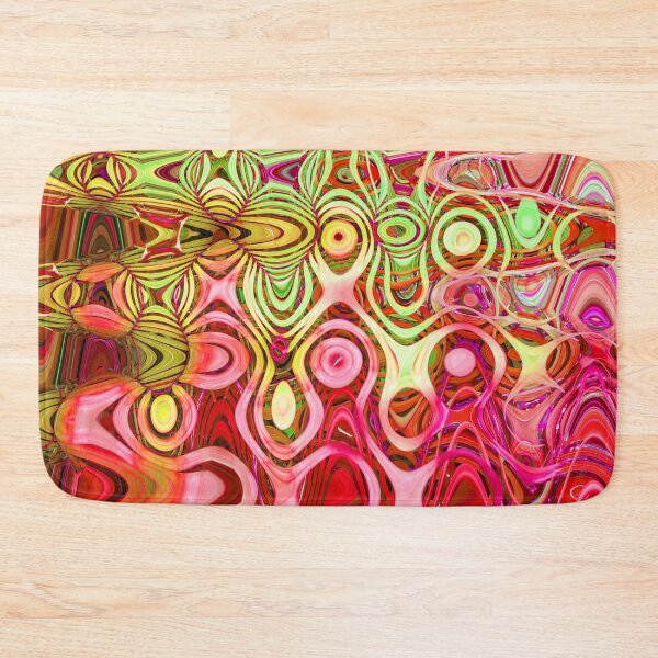Item preview, Hippie Style Abstract Groovy Exotic Colors Happy Maximalism for Eccentric Flashy Maximalist 4 of 4 designed and sold by Beachy.