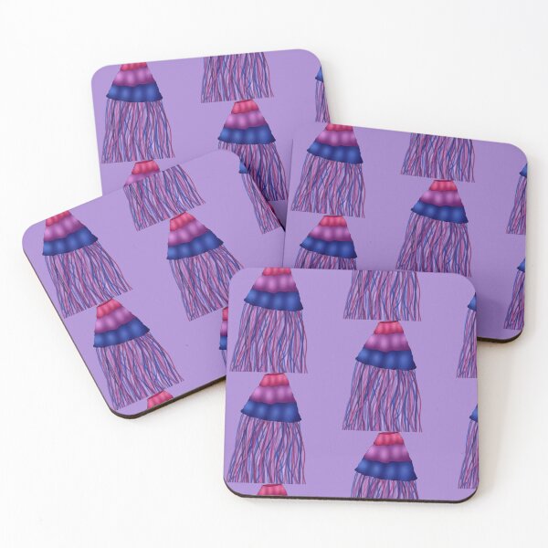 Item preview, Subtle Bisexual Jellyfish Skirt designed and sold by MiniRowan.