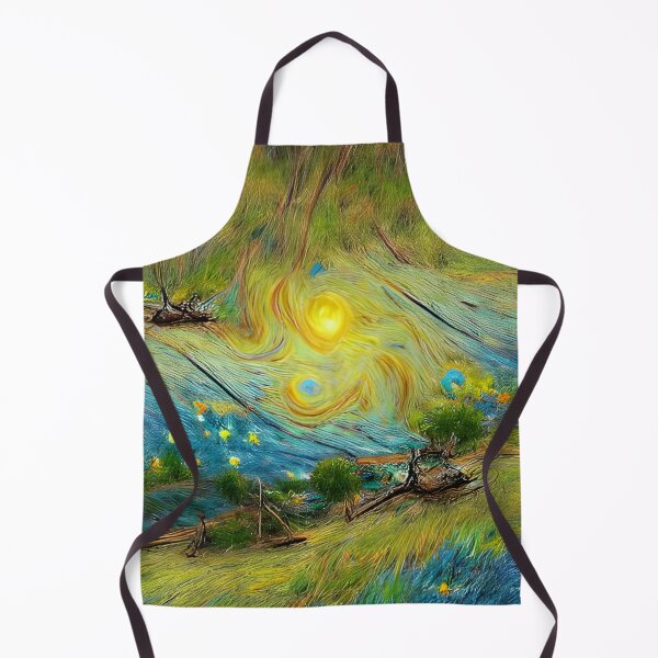 Item preview, AI Generated Art, Rainbow Stars Van Gogh designed and sold by ACC .