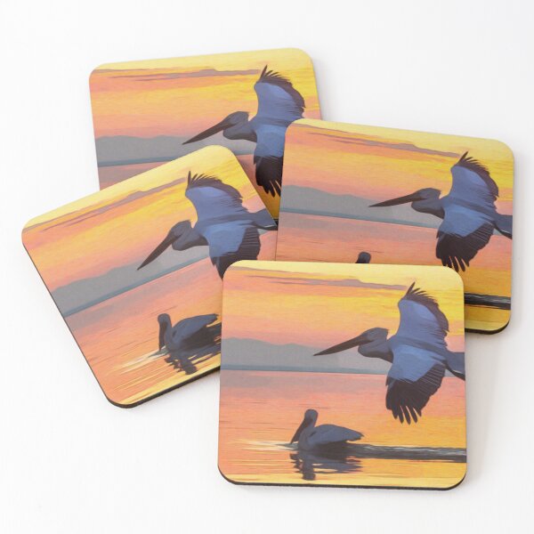 Item preview, Pelican At In Flight At Sunset designed and sold by NikkiBear67.