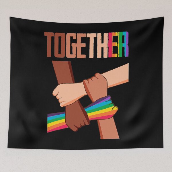 Item preview, Equality Social Justice Human Rights Together Rainbow Hands designed and sold by greatblackboard.